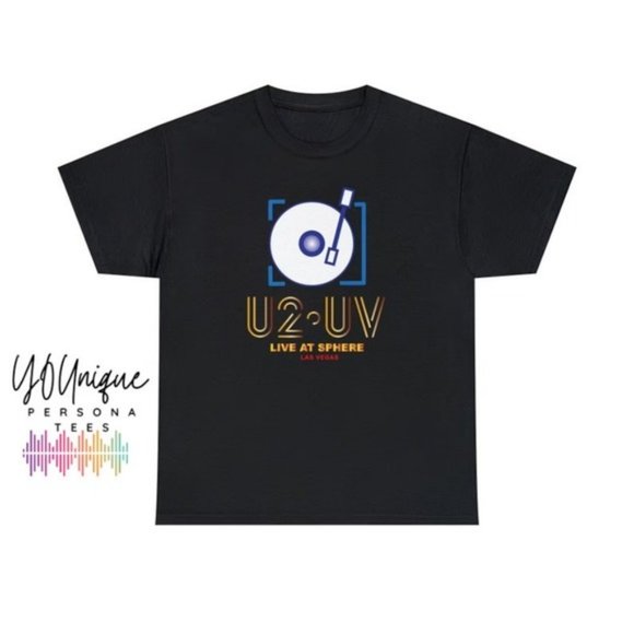 U2 Vegas Tshirt, U2UV Vegas, U2 UV Logo, U2 Live At Sphere Tee Shir - Picture 1 of 4